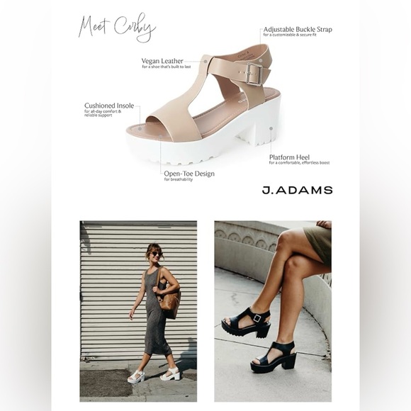 NWT Women's White Platform Sandals - Picture 5 of 5